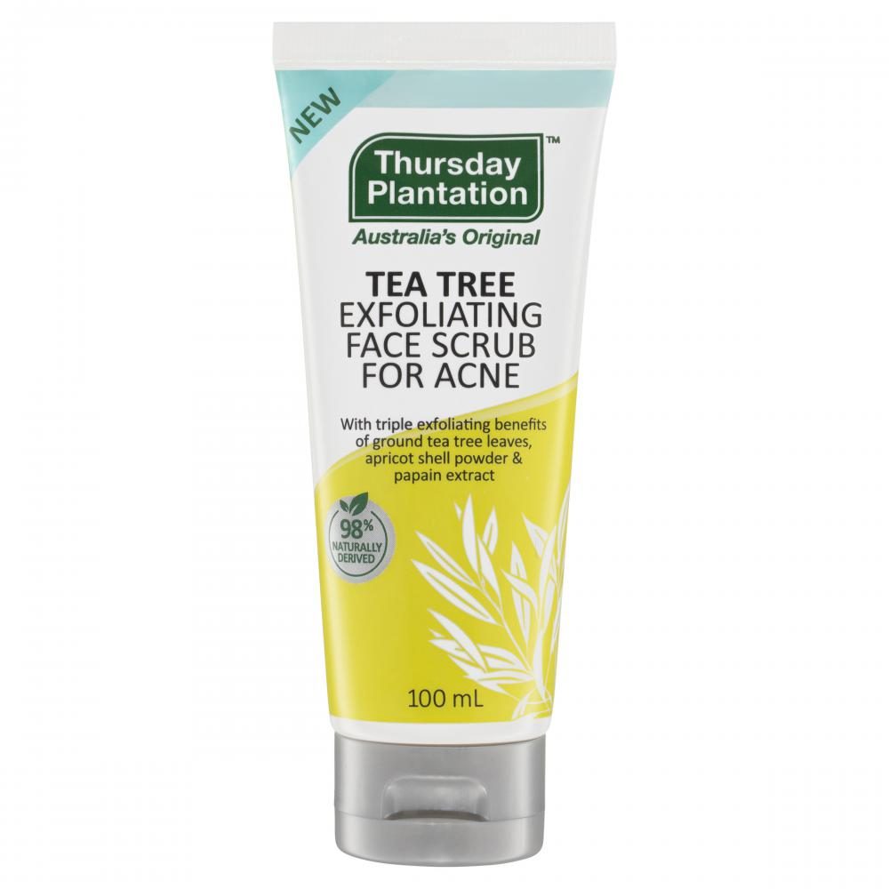 Thursday Plantation Tea Tree Exfoliating Face Scrub For Acne 100ml