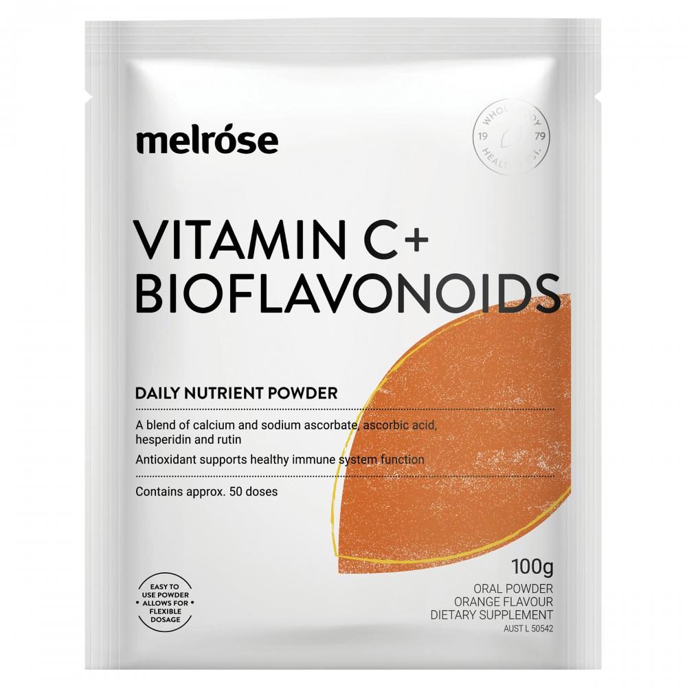 Melrose Vitamin C Plus Bioflavonoids Orange Flavoured 100g