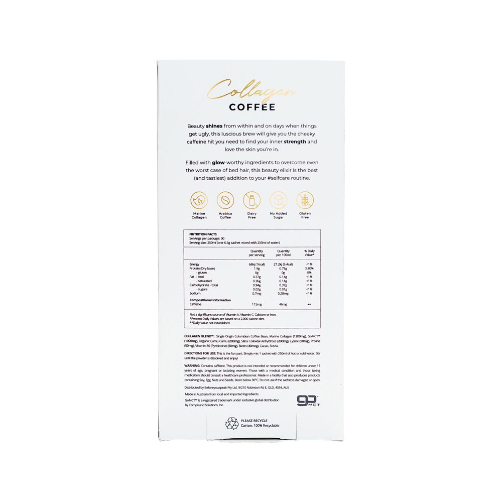 Before You Speak Collagen Coffee Mocha 6.5g x 30 Pack