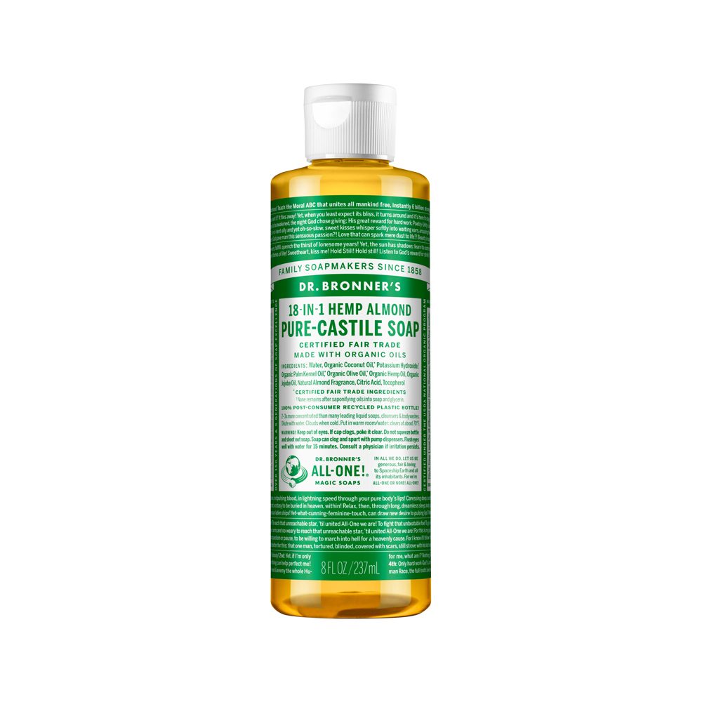 Dr. Bronner's Pure-Castile Magic Soap Liquid (18-in-1) Almond 237ml