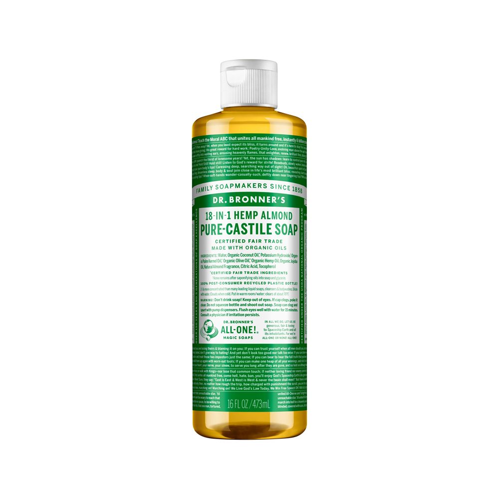 Dr. Bronner's Pure-Castile Magic Soap Liquid (18-in-1) Almond 473ml