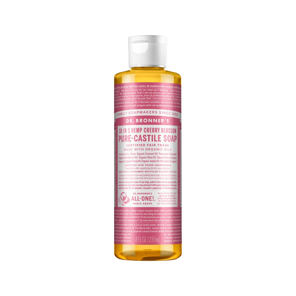 Dr. Bronner's Pure-Castile Magic Soap Liquid (18-in-1) Cherry Blossom 237ml