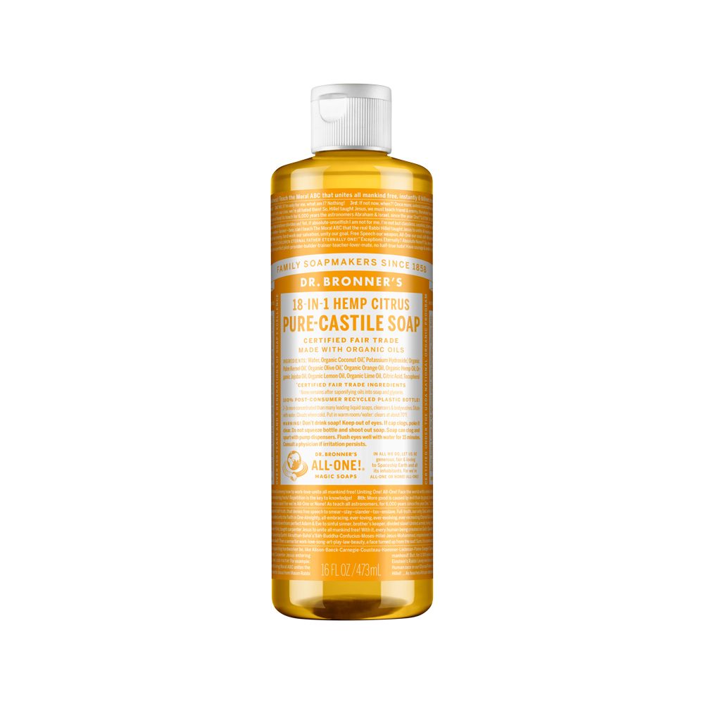 Dr. Bronner's Pure-Castile Magic Soap Liquid (18-in-1) Citrus 473ml
