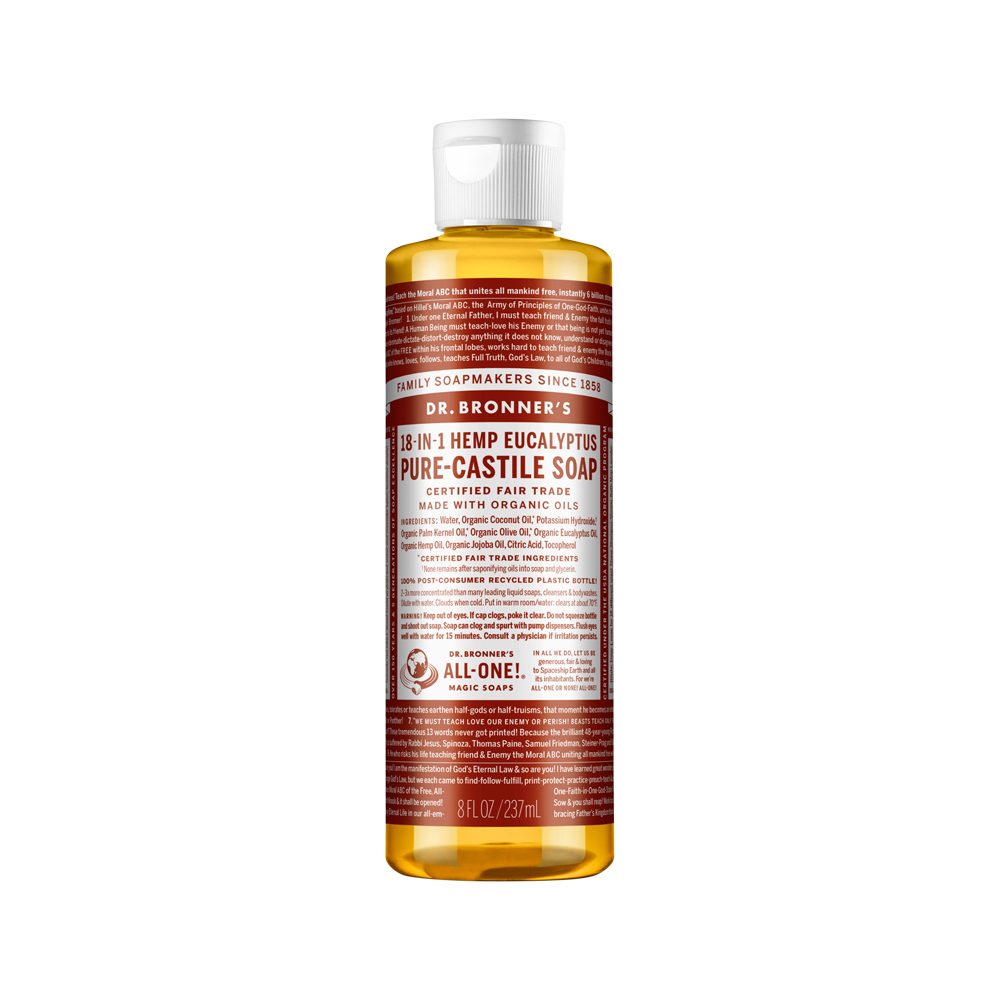 Dr. Bronner's Pure-Castile Magic Soap Liquid (18-in-1) Eucalyptus 237ml