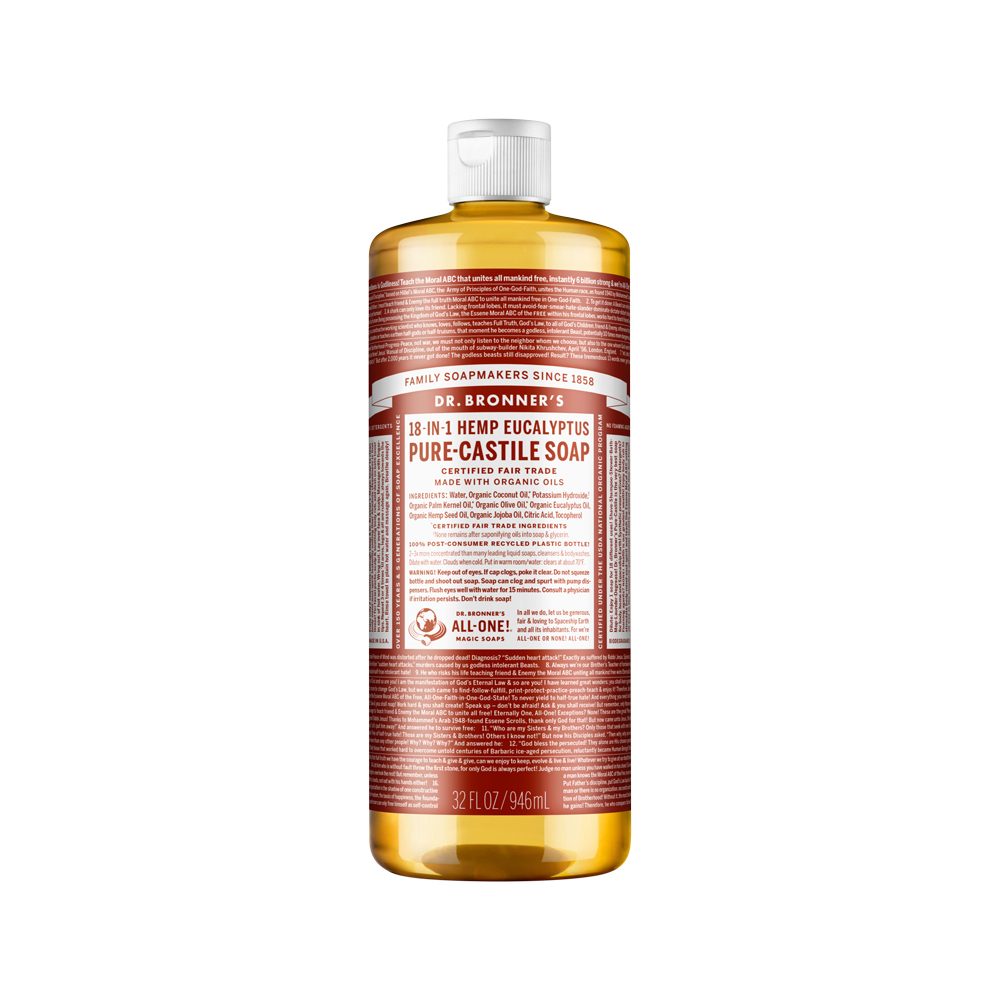 Dr. Bronner's Pure-Castile Magic Soap Liquid (18-in-1) Eucalyptus 946ml