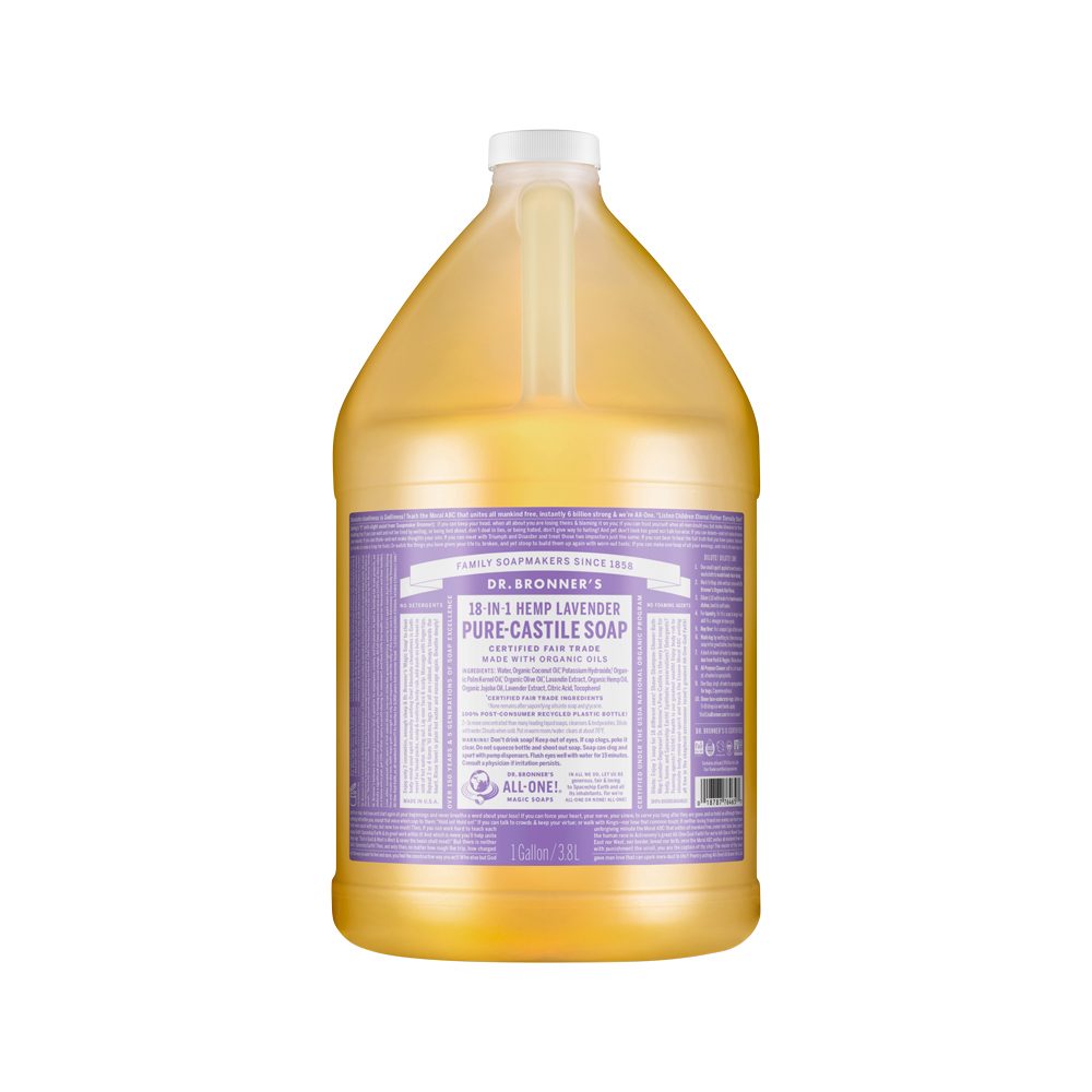 Dr. Bronner's Pure-Castile Magic Soap Liquid (18-in-1) Lavender 3.78 Litre