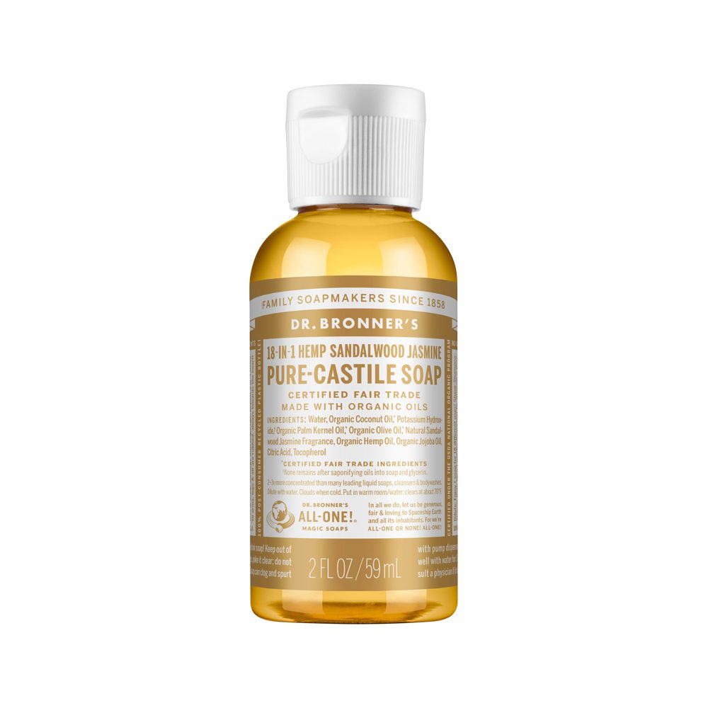 Dr. Bronner's Pure-Castile Magic Soap Liquid (18-in-1) Sandalwood Jasmine 59ml