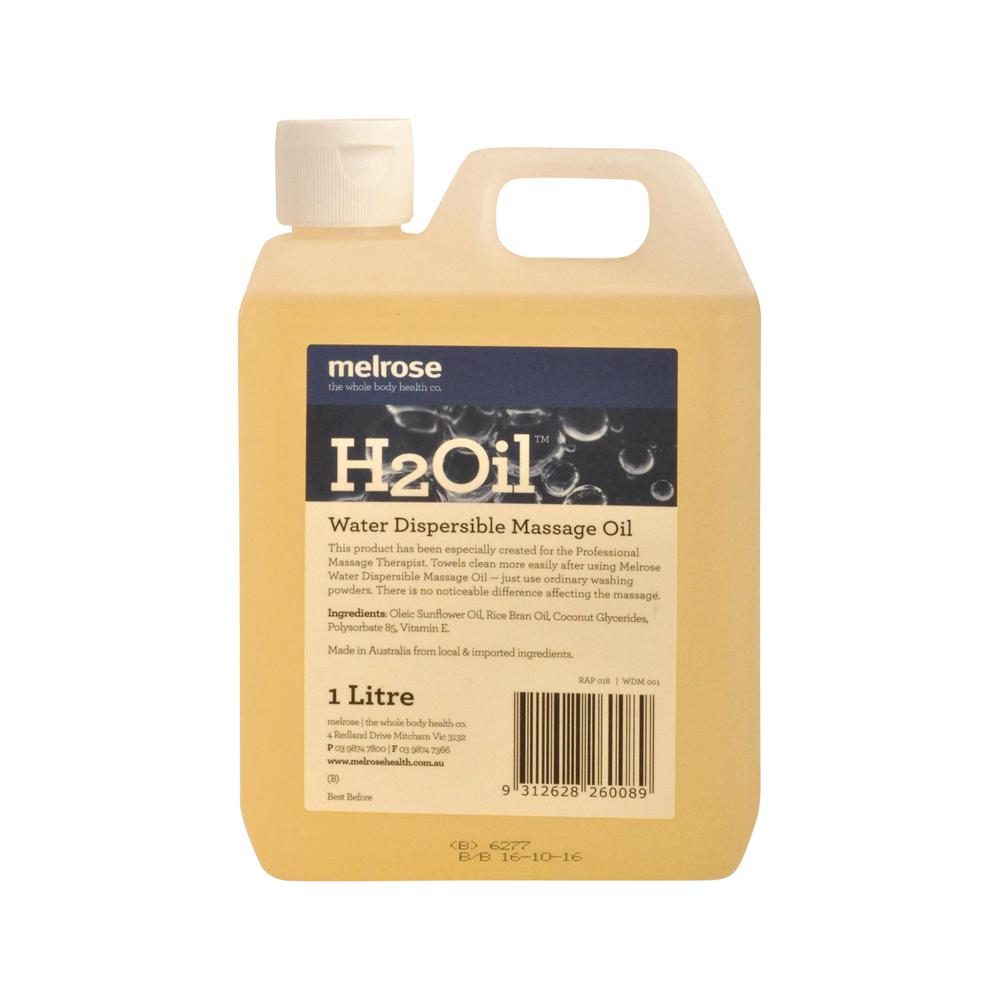 Melrose H2Oil Water Dispersible Massage Oil 1 Litre