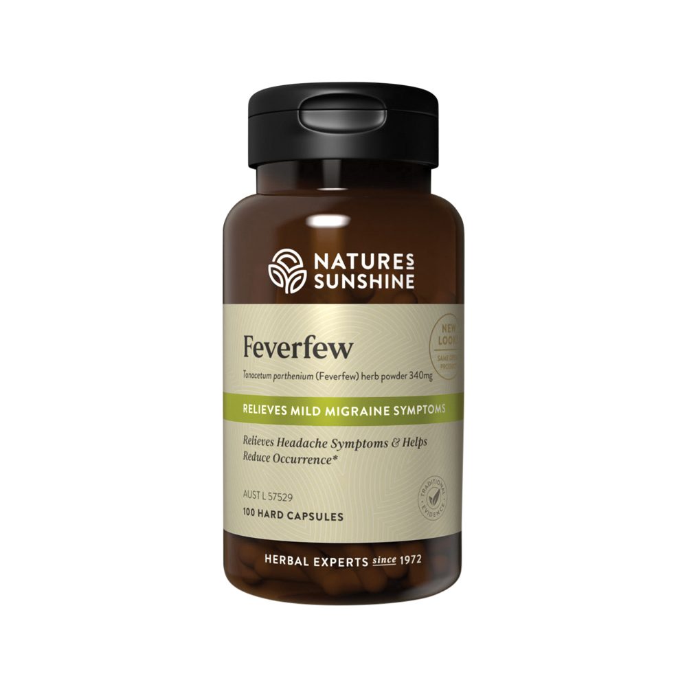 Nature's Sunshine Feverfew 340mg 100 Capsules