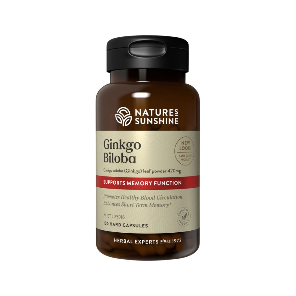 Nature's Sunshine Ginkgo Biloba 420mg 100 Capsules