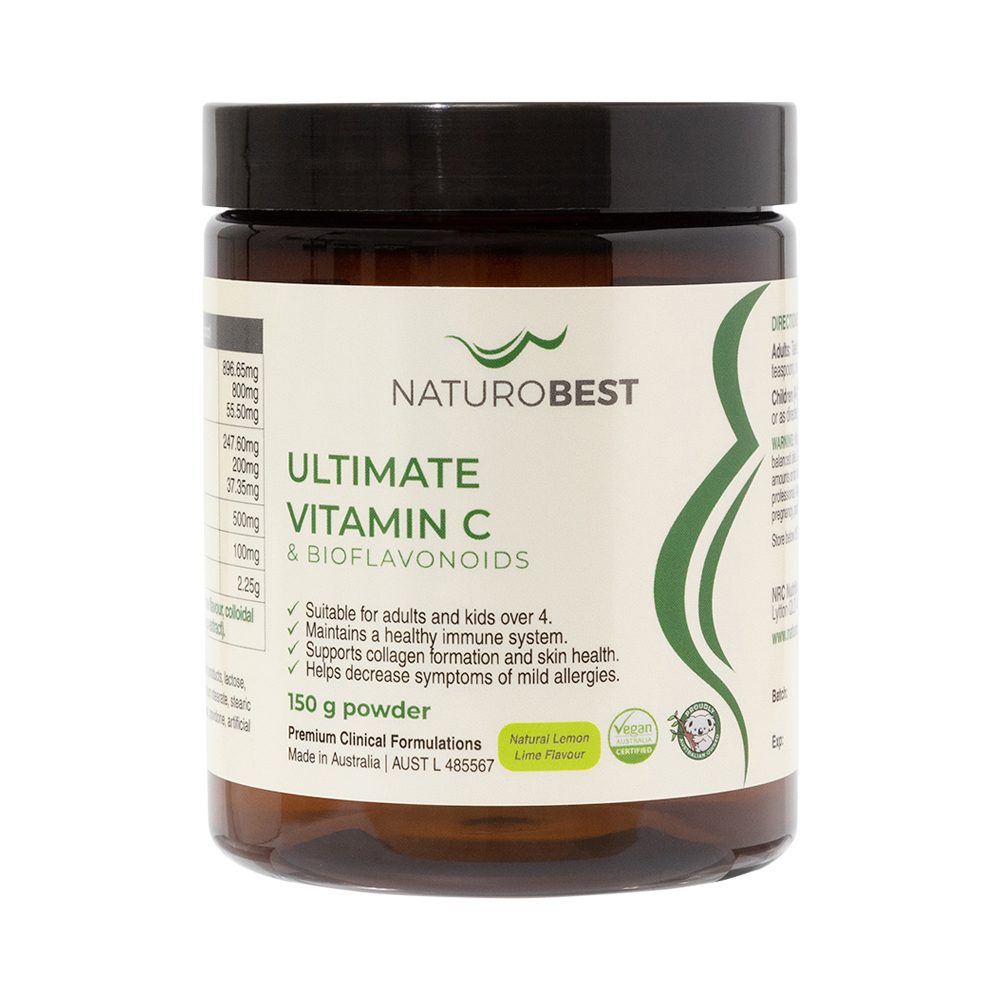 NaturoBest Ultimate Vitamin C & Bioflavonoids Lemon Lime Flavour 150g