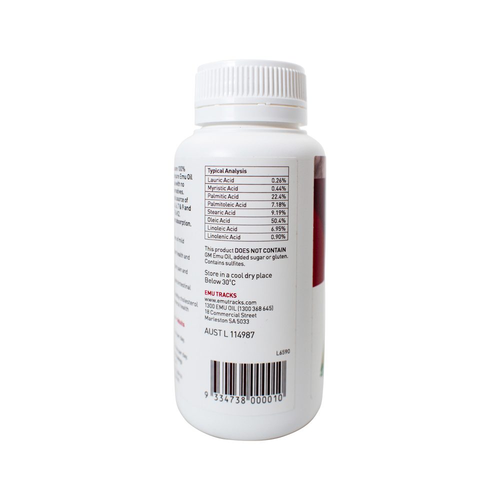 Emu Tracks Emu Oil Capsules 100 Capsules