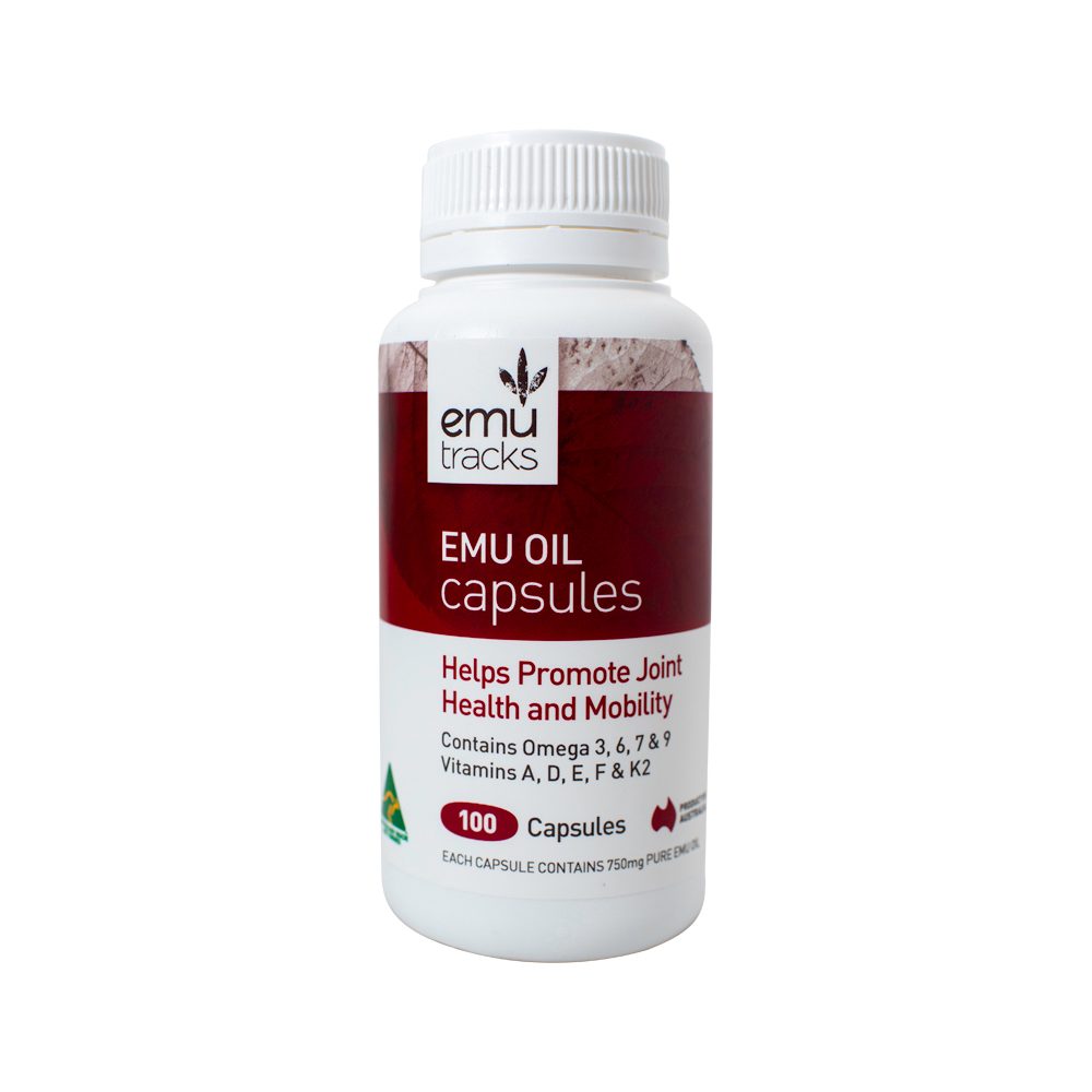 Emu Tracks Emu Oil Capsules 100 Capsules
