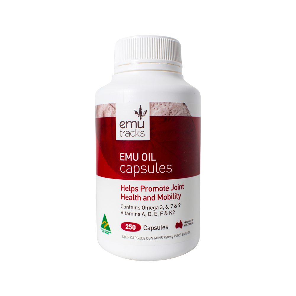 Emu Tracks Emu Oil Capsules 250 Capsules