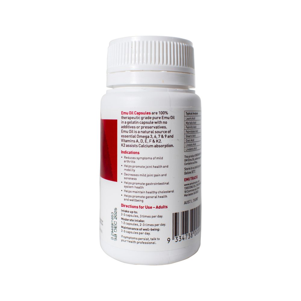 Emu Tracks Emu Oil Capsules 60 Capsules