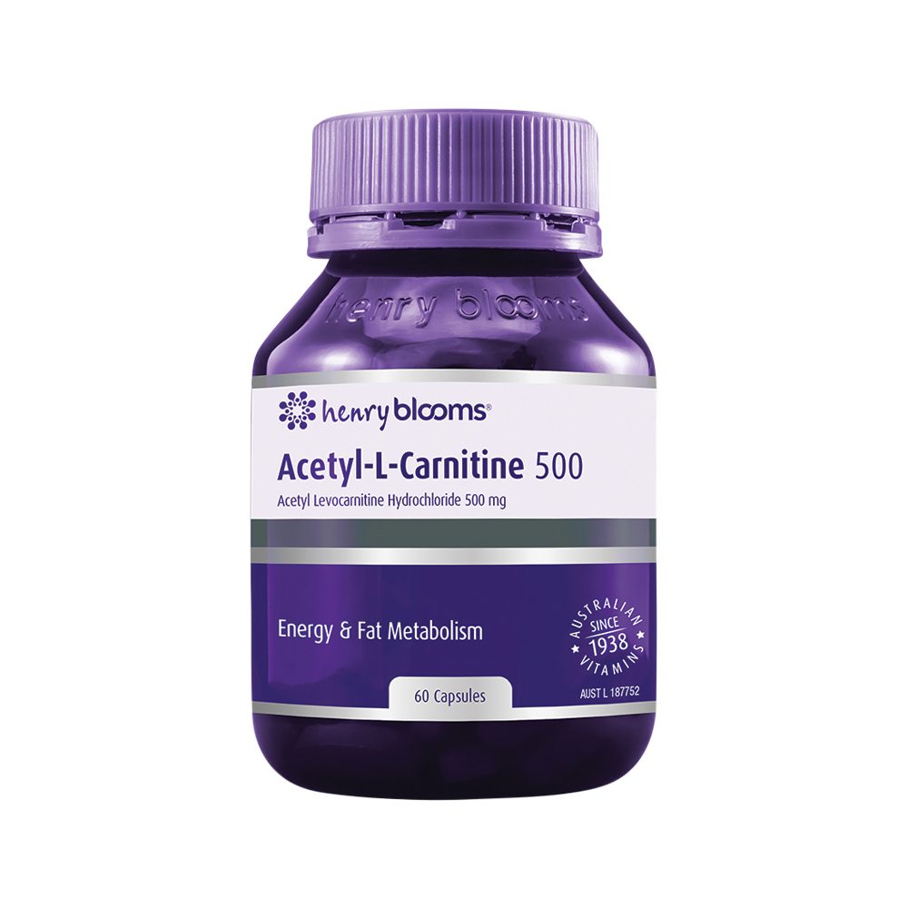 Henry Blooms Acetyl-L -Carnitine 500 60 Capsules