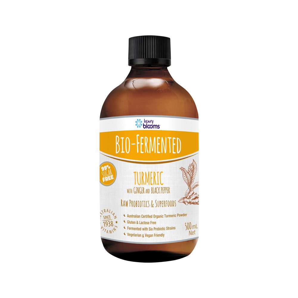 Henry Blooms Bio-Fermented Turmeric (with Ginger and Black Pepper) 500ml