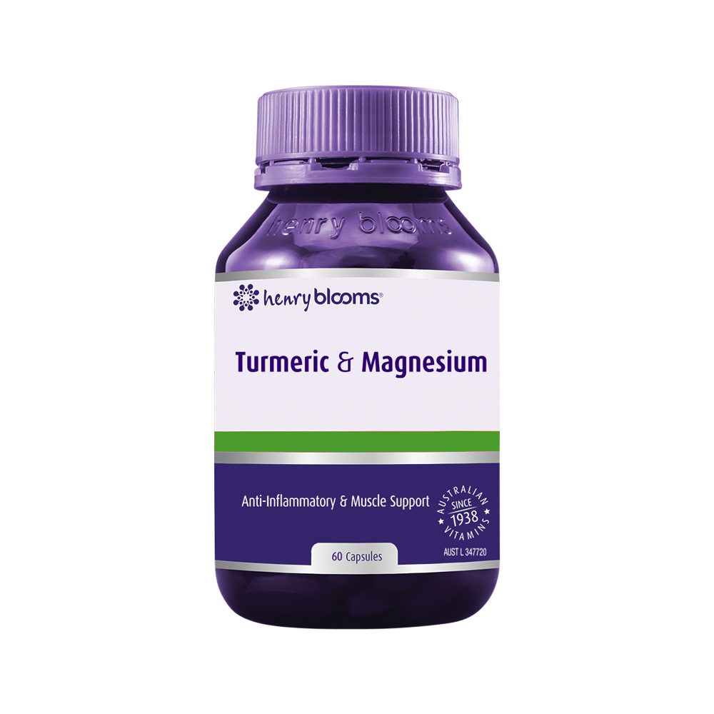 Henry Blooms Turmeric & Magnesium 60 Capsules