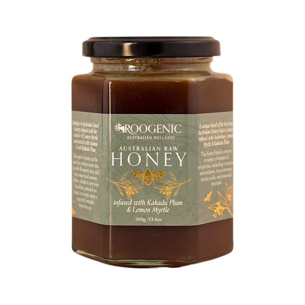 Roogenic Australia Australian Honey with Kakadu Plum & Lemon Myrtle 380g