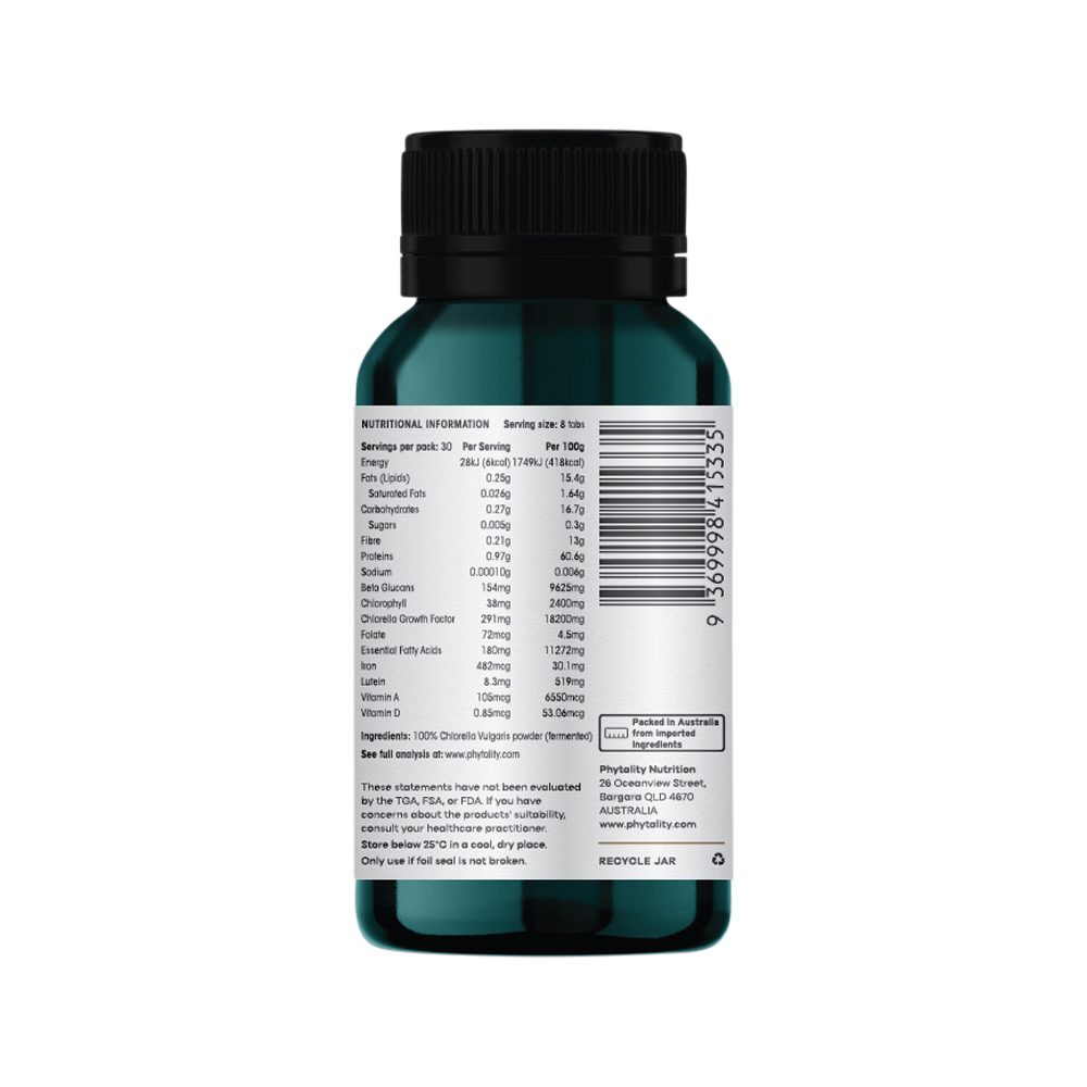 Phytality Fermented Chlorella 240 Tablets