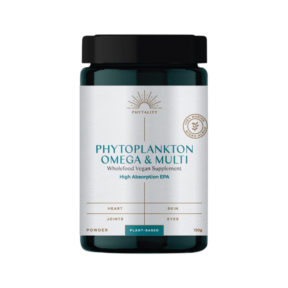 Phytality Phytoplankton Omega & Multi (Wholefood Vegan Supplement) Powder 120g