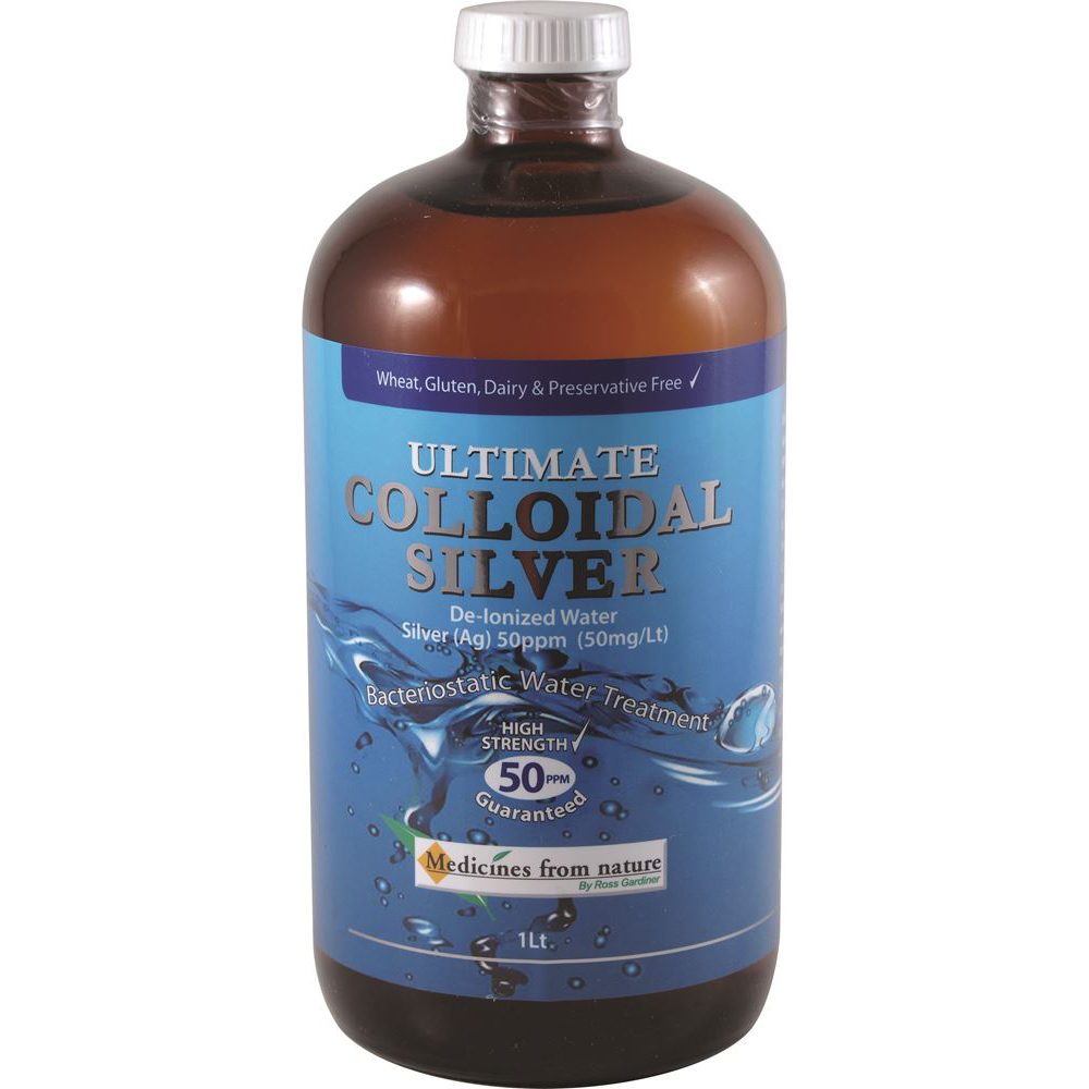 Medicines From Nature Ultimate Colloidal Silver 50ppm 1 Litre
