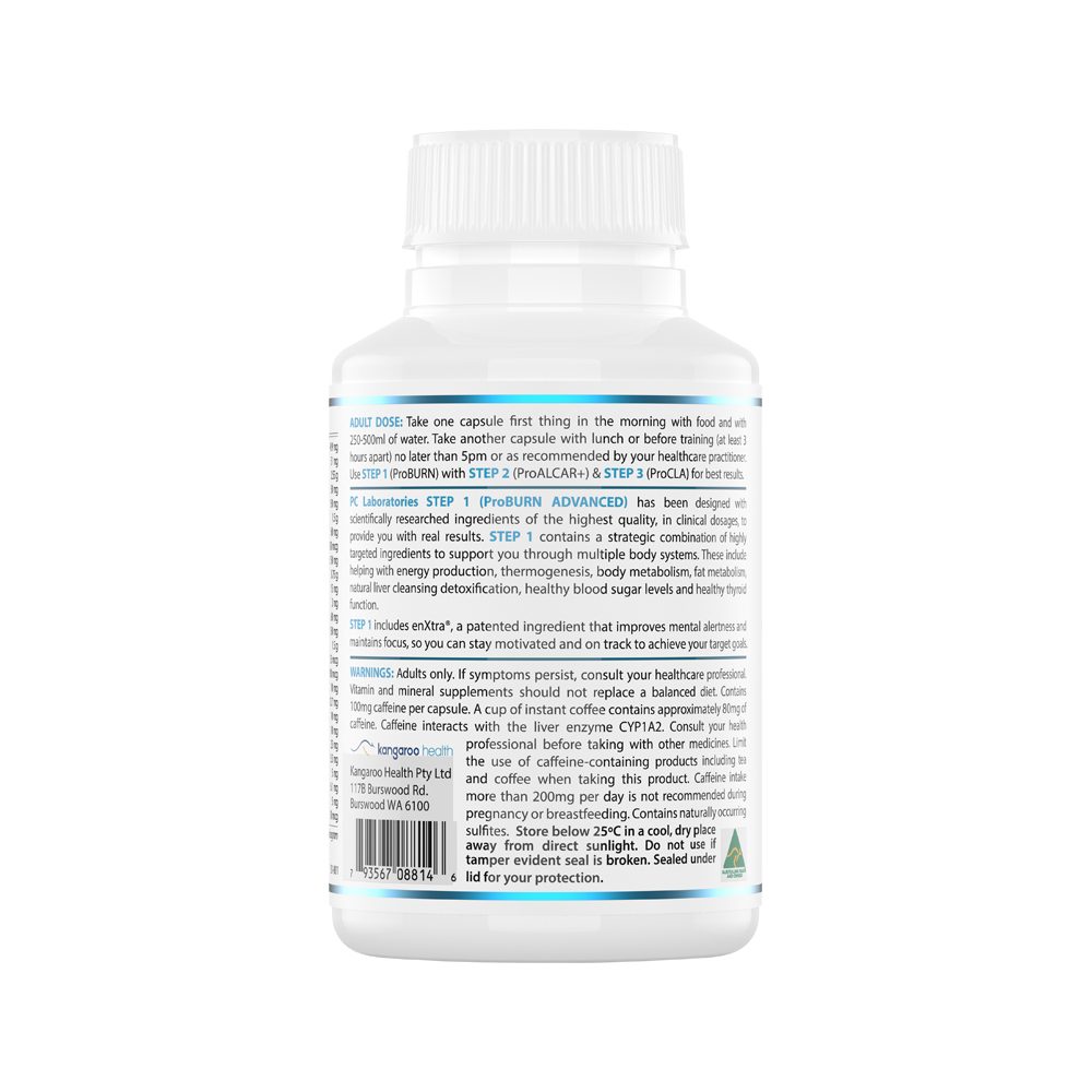 PC Laboratories Step 1 ProBURN Advanced 60 Capsules