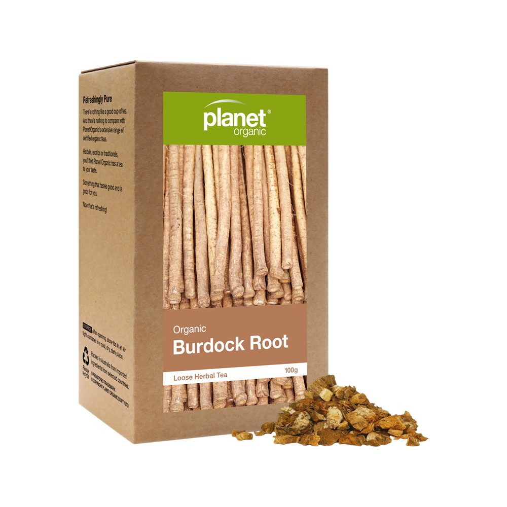Planet Organic Organic Herbal Tea Burdock Root Loose Leaf 100g