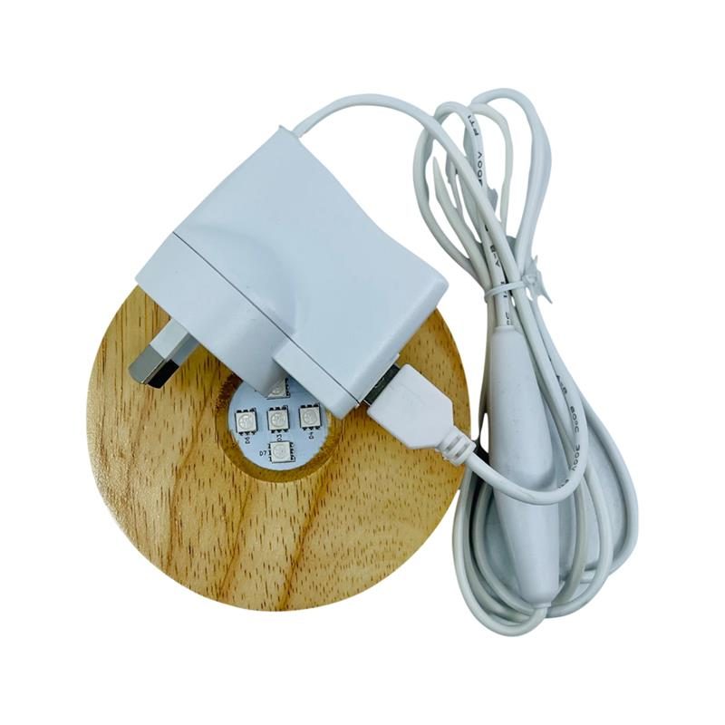 SaltCo LED Cord with Wood Base Lamp Not Included