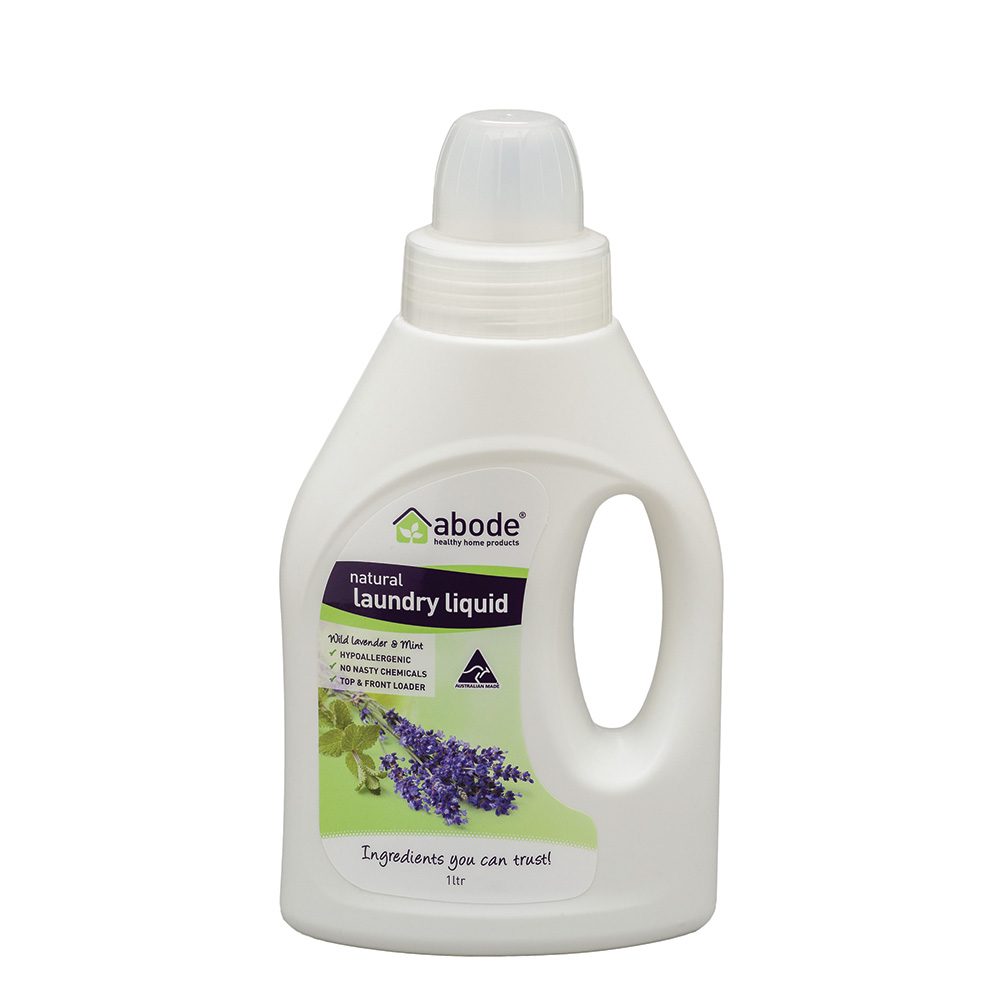 Abode Laundry Liquid (Front & Top Loader) Wild Lavender & Mint 1 Litre