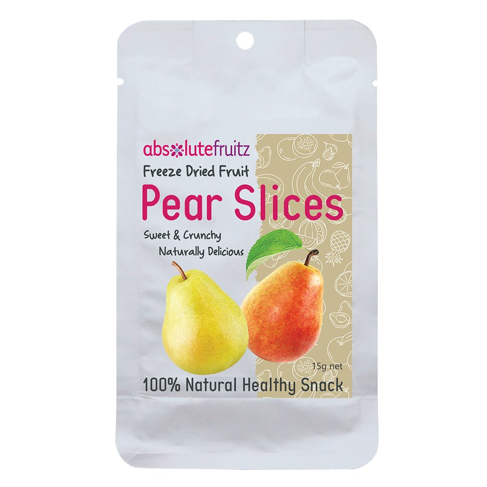 Absolute Fruitz Freeze Dried Pear Slices 15g