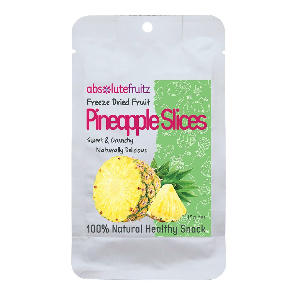 Absolute Fruitz Freeze Dried Pineapple Slices 15g