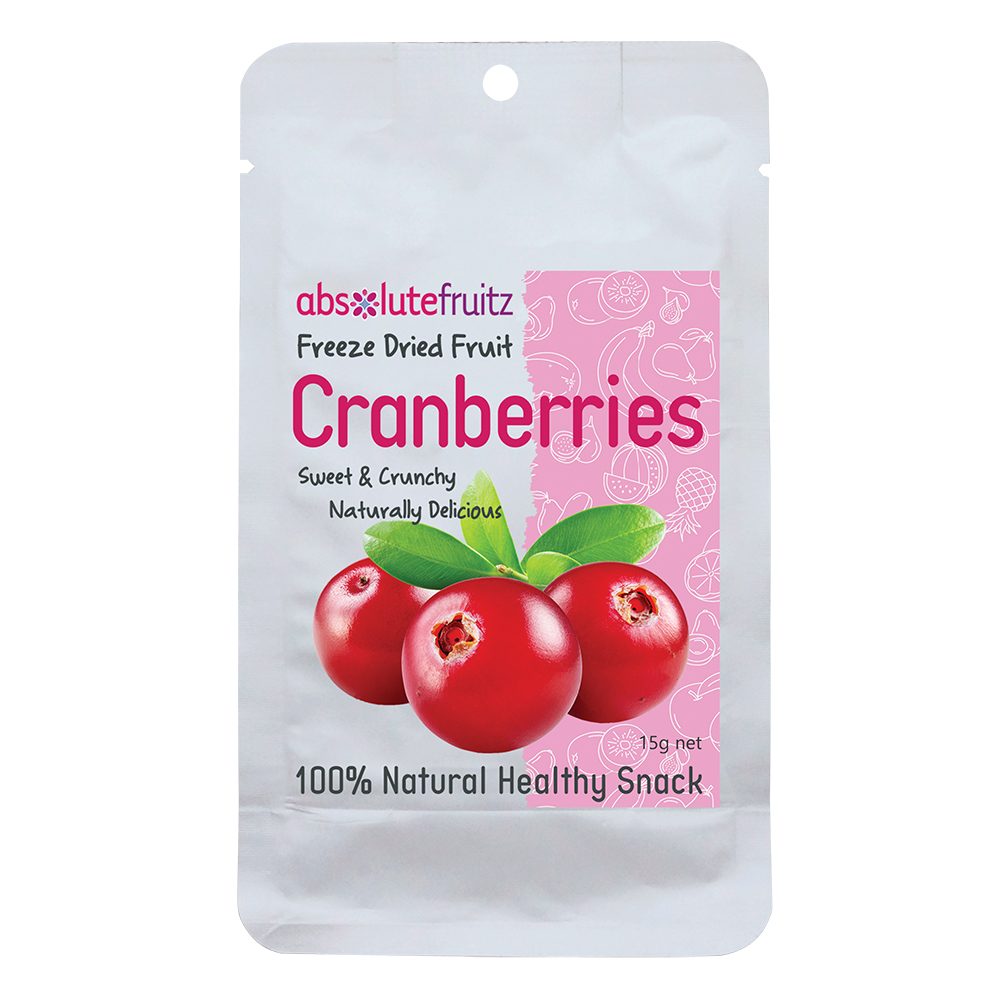 Absolute Fruitz Freeze-Dried Whole Cranberries 15g
