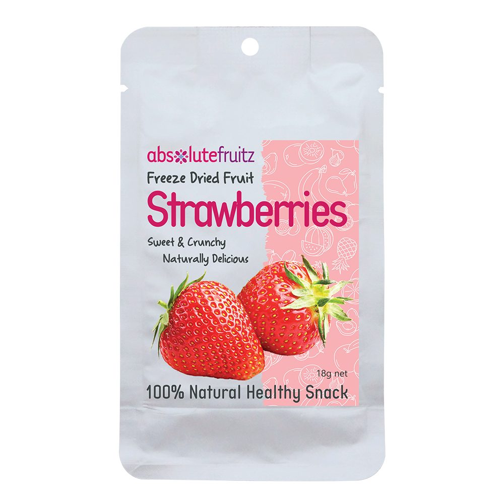 Absolute Fruitz Freeze Dried Whole Strawberries 18g