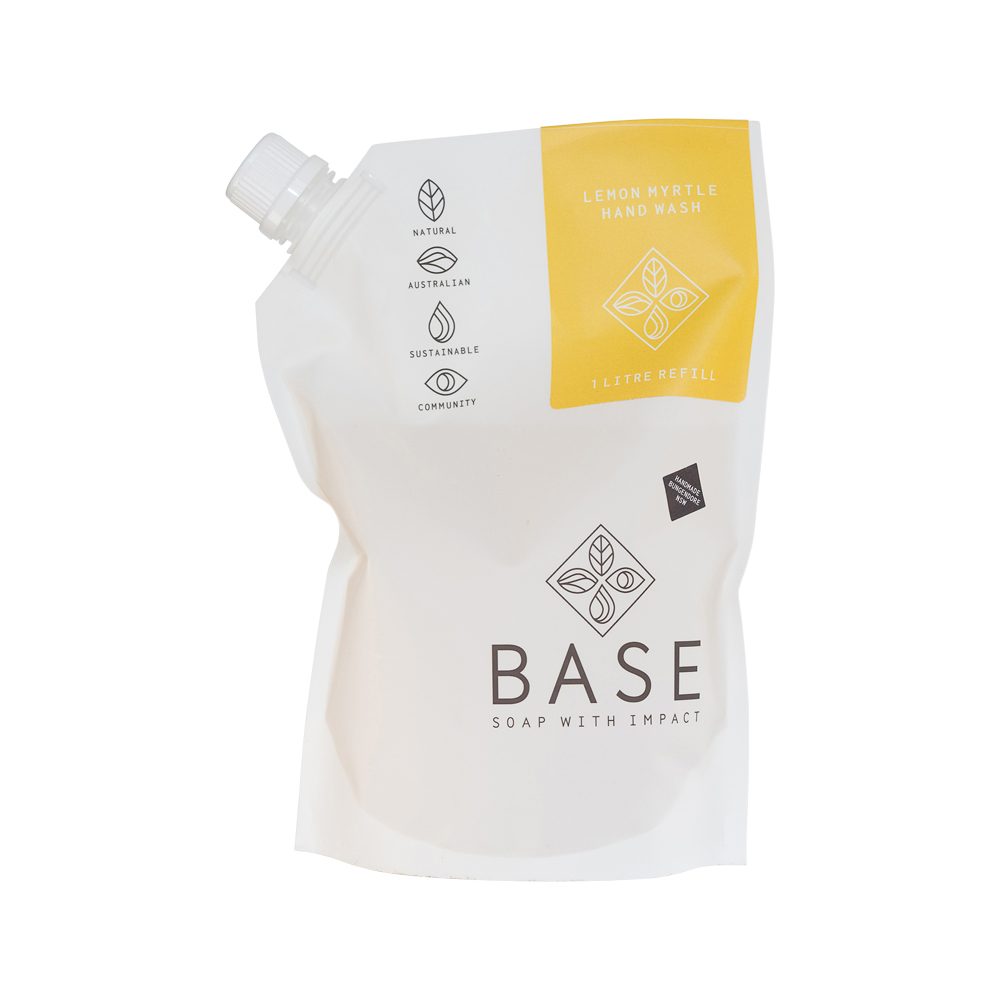 Base (Soap With Impact) Hand Wash Lemon Myrtle Refill 1 Litre