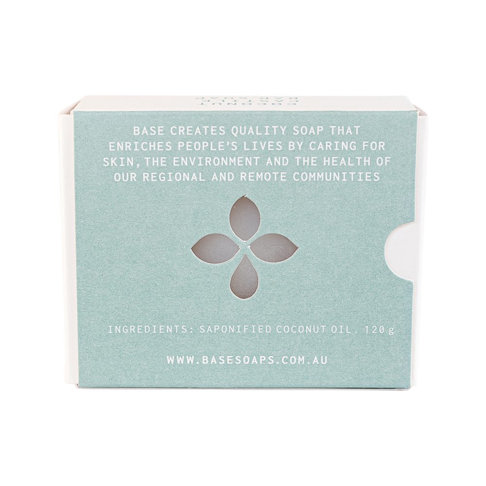 Base (Soap With Impact) Soap Bar Coconut Castile (Boxed) 120g