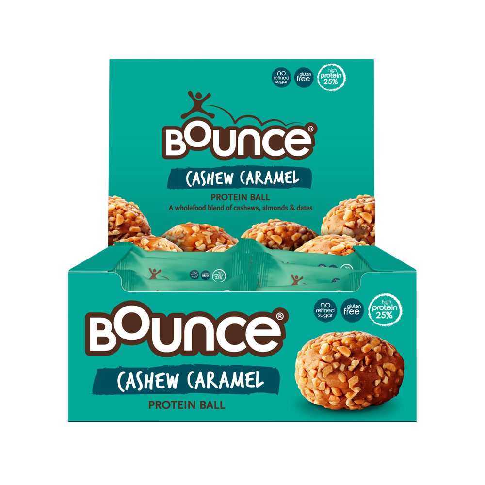 Bounce Protein Balls Cashew Caramel 40g x 12 Pack