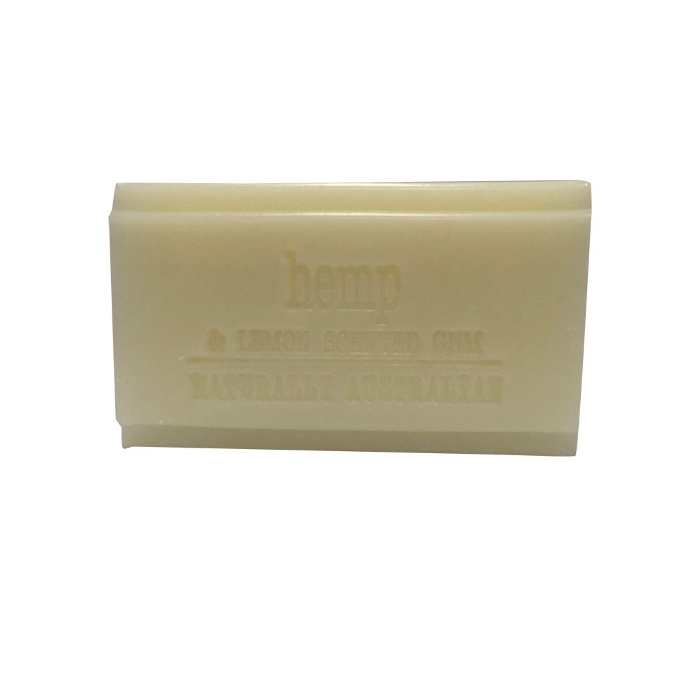 Clover Fields Natures Gifts Plant Based Soap Hemp & Lemon Scented Gum 100g