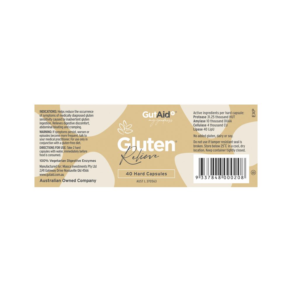 GutAid Gluten Relieve 40 Capsules