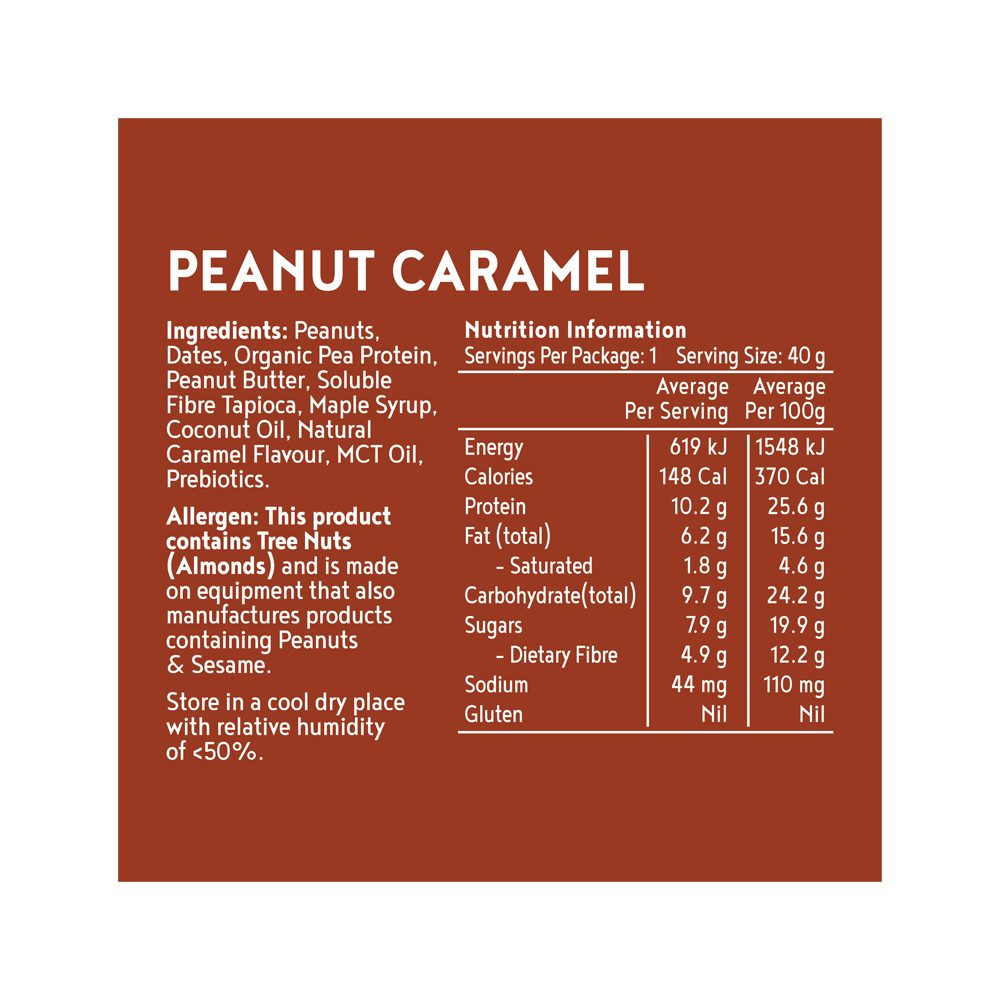 Kuranda Wholefoods Protein Ball Peanut Caramel 40g x 12 Pack