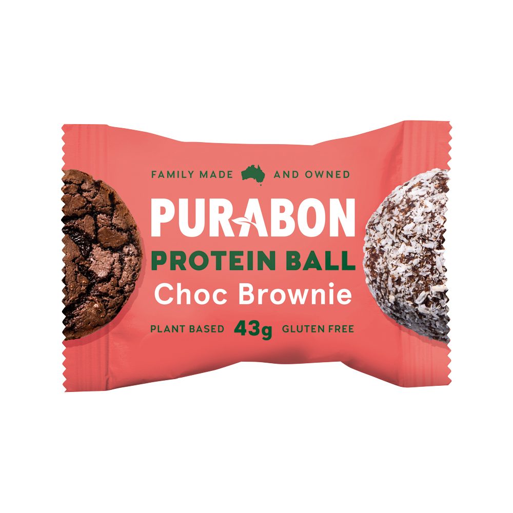 Purabon Protein Balls Choc Brownie 43g x 12 Pack