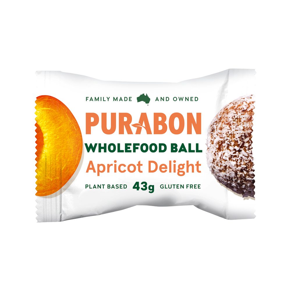 Purabon Wholefood Balls Apricot Delight 43g x 12 Pack
