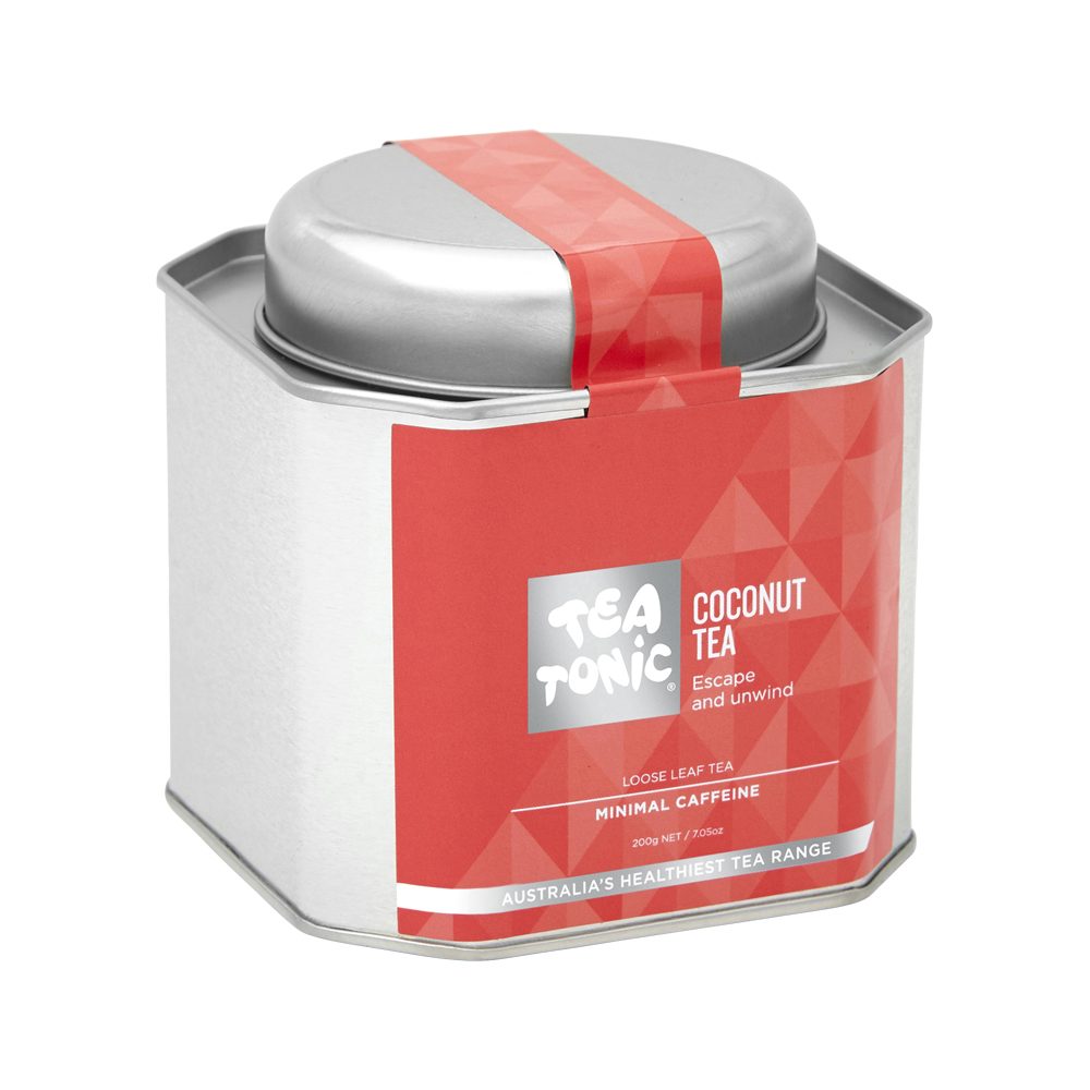 Tea Tonic Coconut Tea Caddy Tin 200g