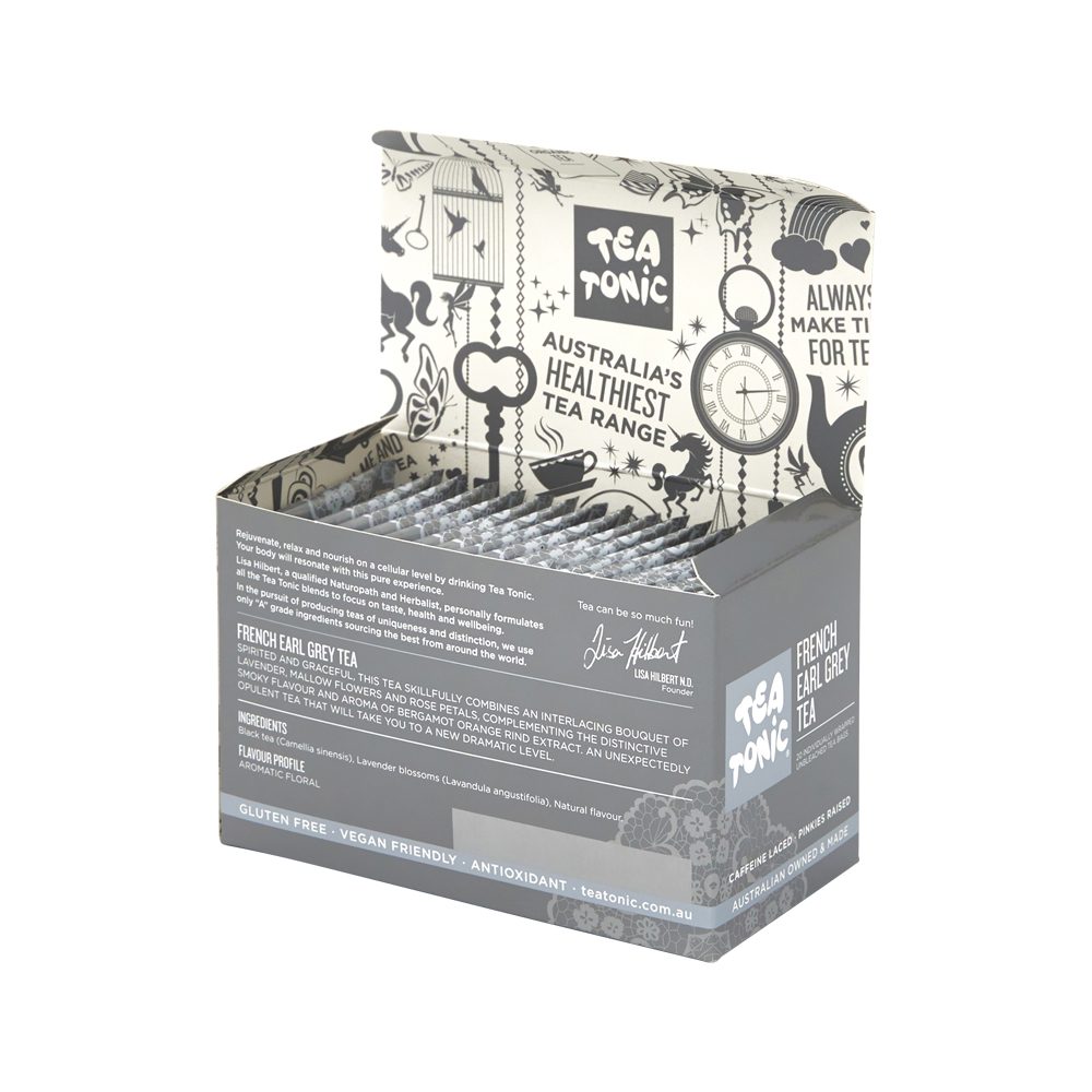 Tea Tonic Organic French Earl Grey Tea x 20 Tea Bags