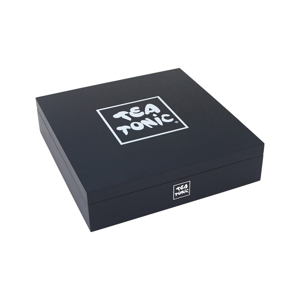 Tea Tonic Wooden Tea Chest Deluxe Black x 105 Tea Bags