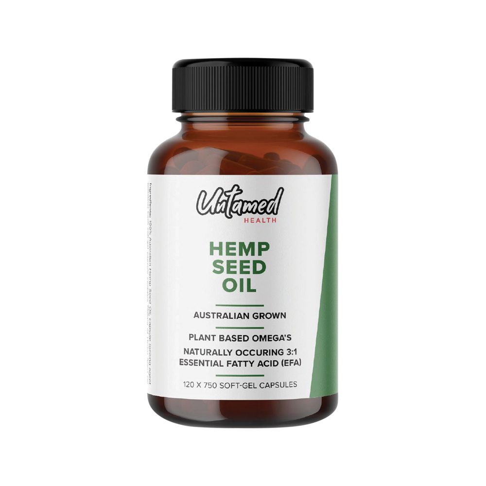 Untamed Health Hemp Seed Oil 120 Capsules