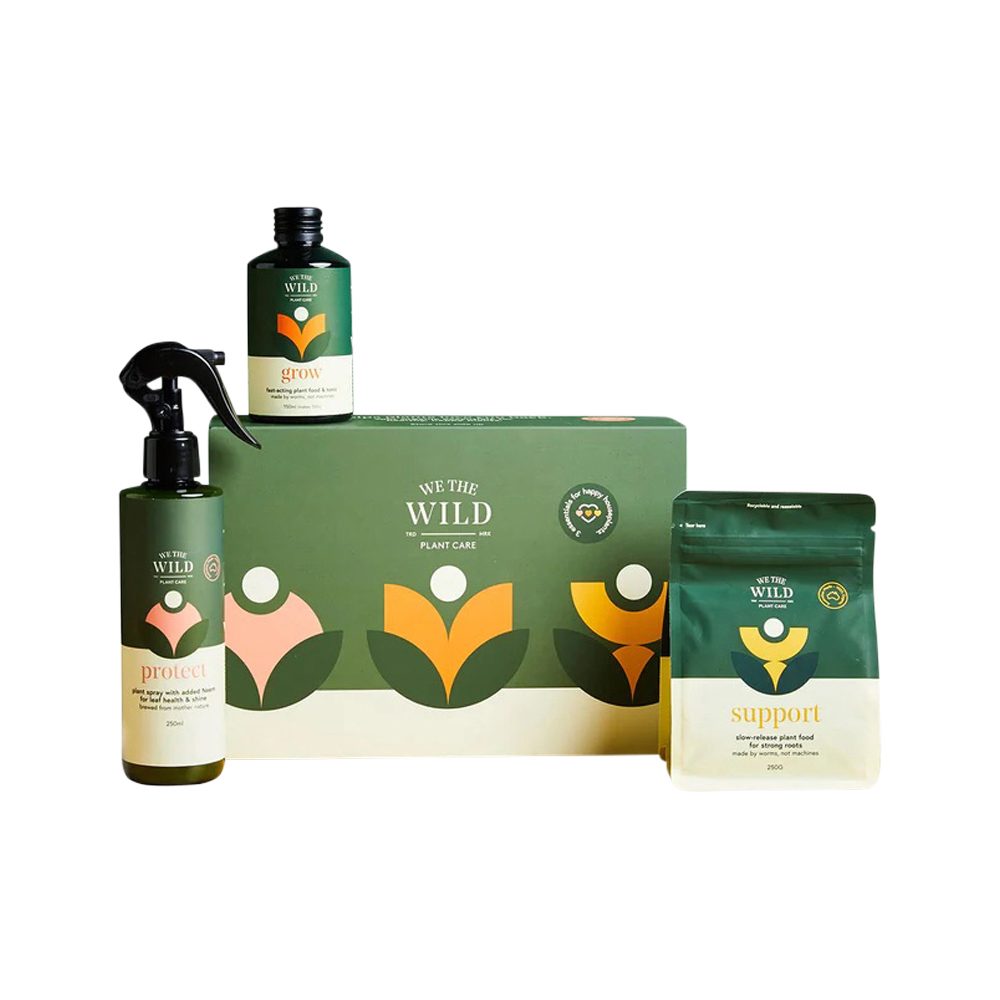 We The Wild Plant Care Organic Essential Plant Care (The Gift That Keeps Growing) Pack