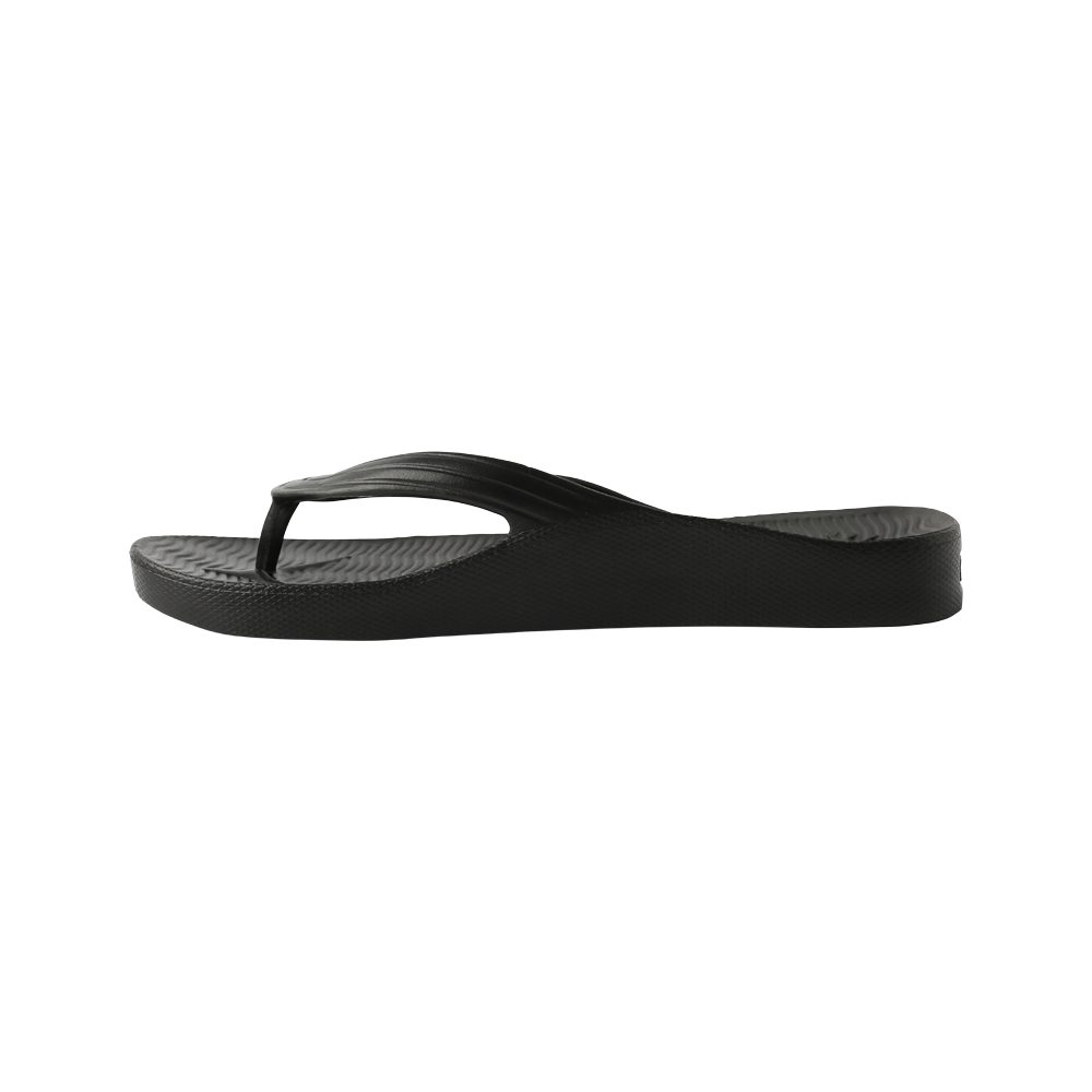 Cheeki Arch Support Thongs Black Mens Size US12