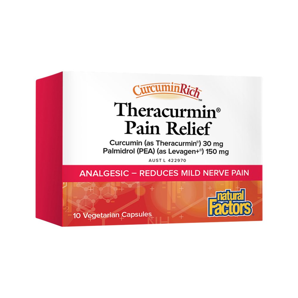 Natural Factors Theracurmin Pain Relief 10 Vege Capsules