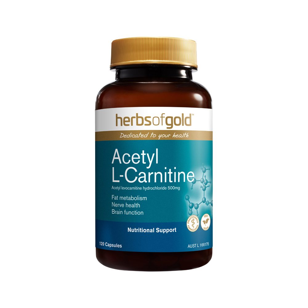 Herbs of Gold Acetyl L-Carnitine 120 Capsules